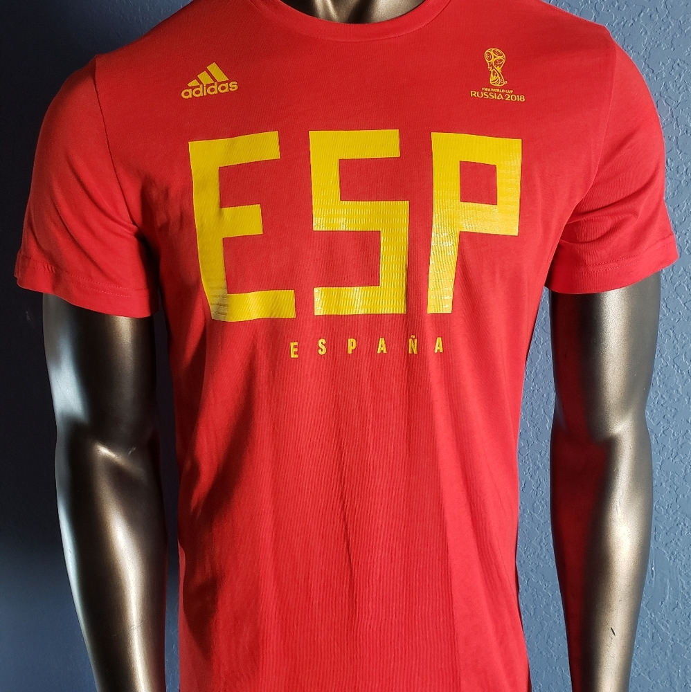 Adidas Men's Medium Red Spain T-Shirt